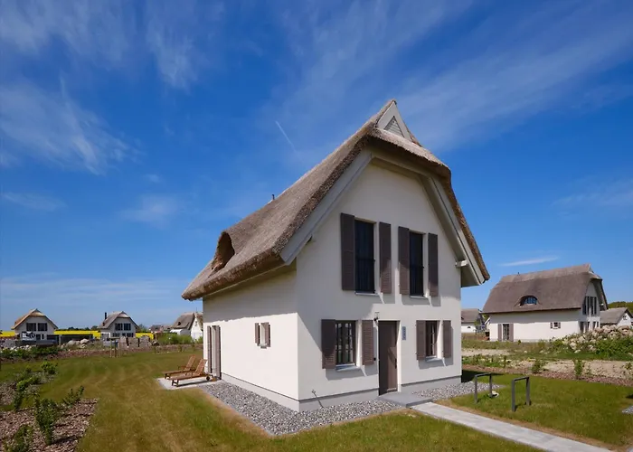 Reetland Am - Luxus Reetdachvilla Mit 3 Schlafzimmern, Sauna Und Kamin H20 * Dranske