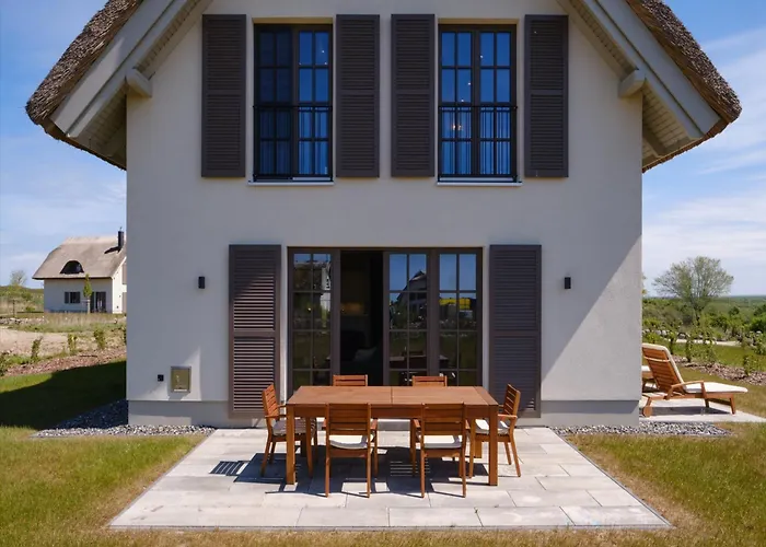 Reetland Am - Luxus Reetdachvilla Mit 3 Schlafzimmern, Sauna Und Kamin H20 Villa